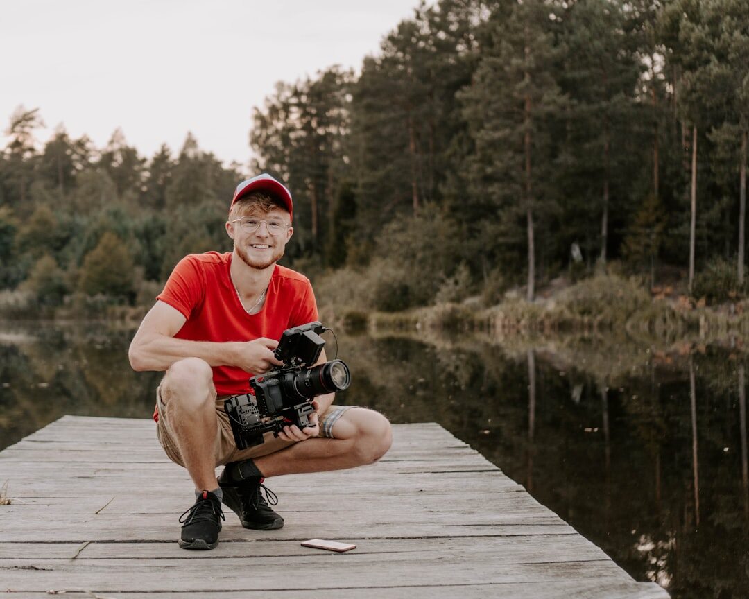Portrait of a young Finnish male camera operator trainer
