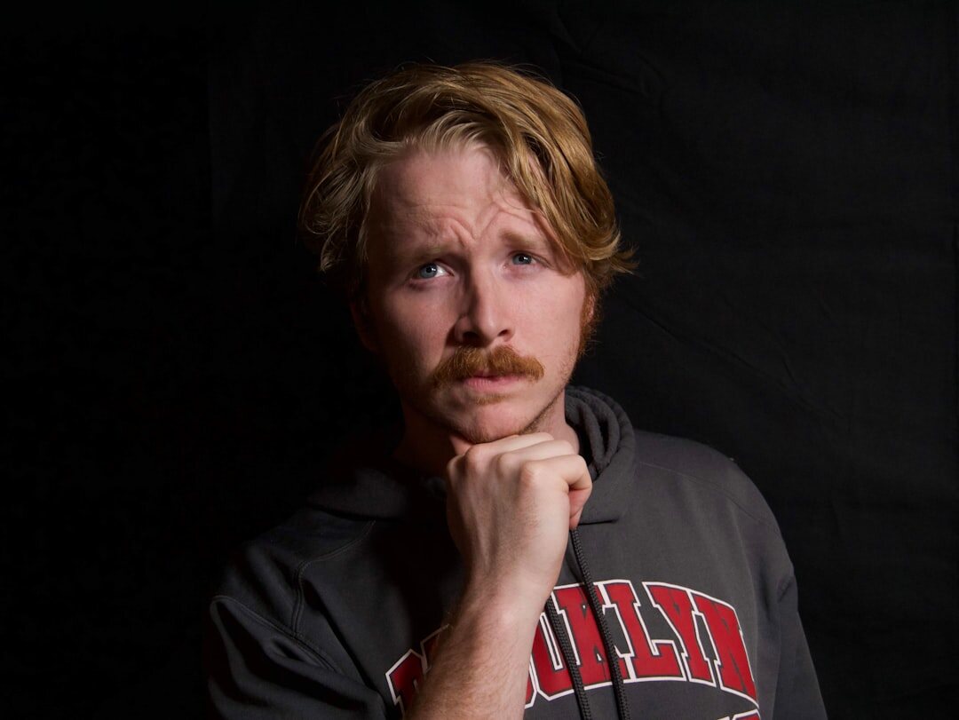 Portrait of a Finnish male broadcast director with short beard